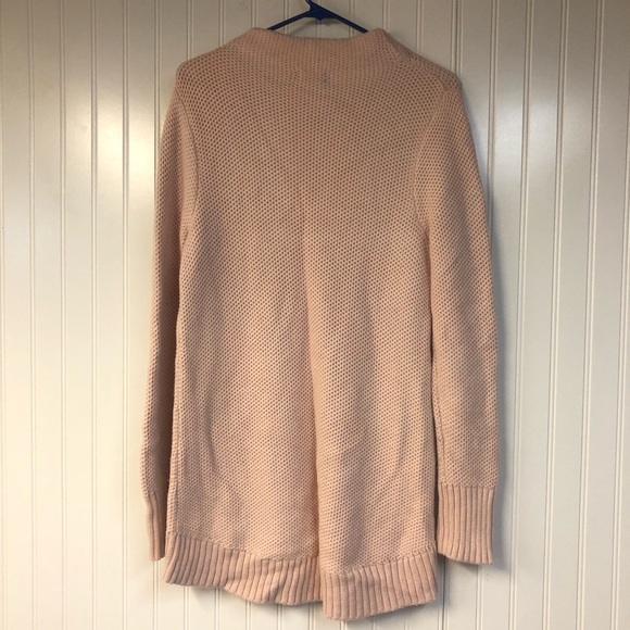 Duluth Trading Co Women's Light Pink Mock Neck Tunic Sweater Medium Thick Knit - Picture 4 of 4